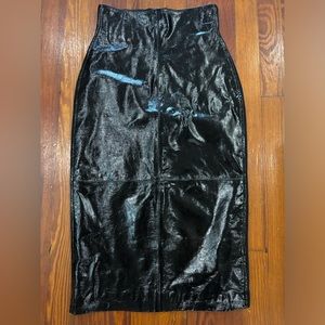 P.A.R.O.S.H. Genuine Leather Skirt Size Small
